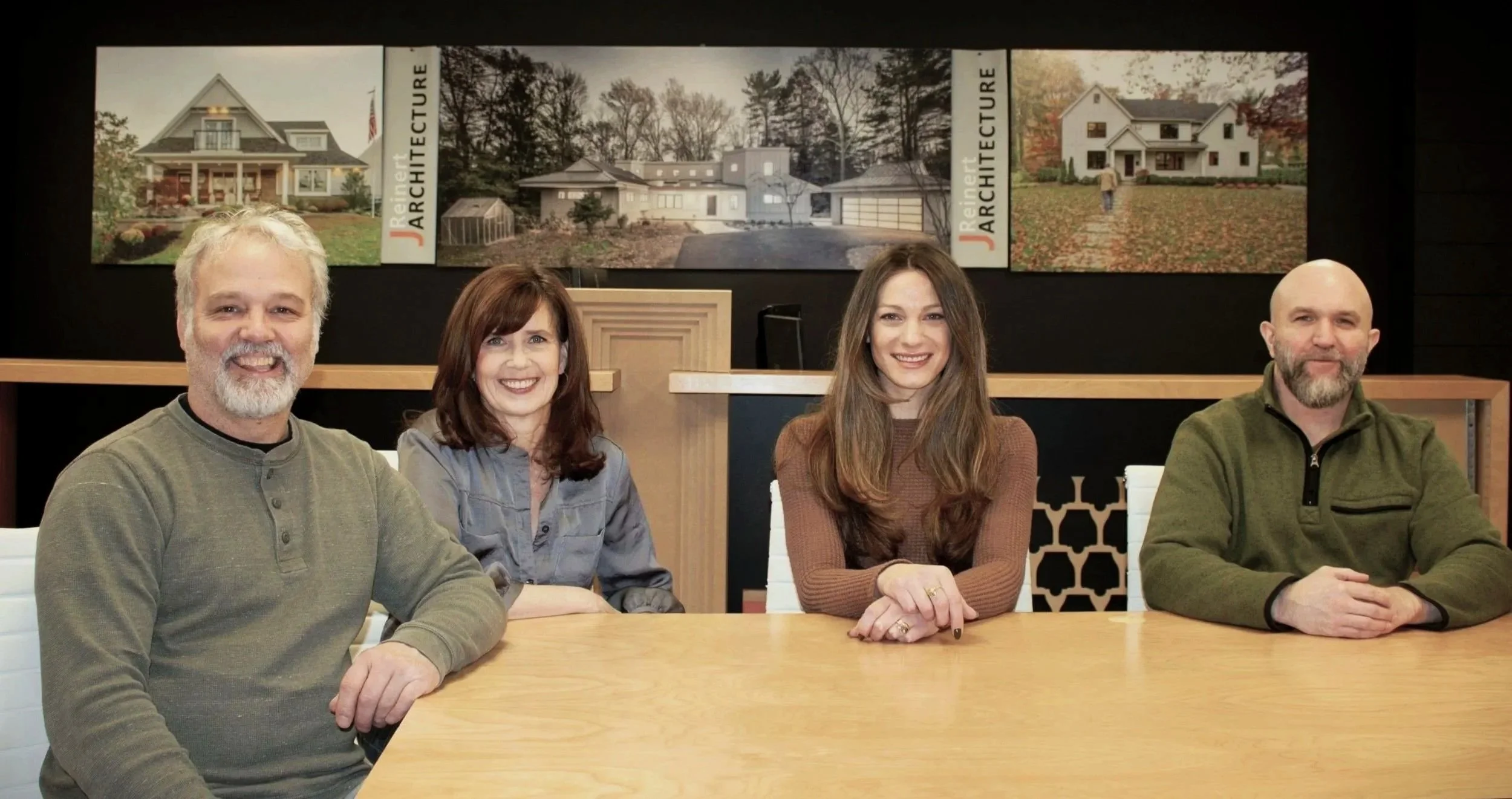 J Reinert Architecture team in the studio, a South Jersey residential architecture firm focused on custom homes, renovations, and interiors.