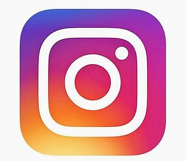 Instagram app icon with a white camera outline on a gradient background of purple, pink, orange, and yellow.