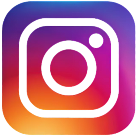 Instagram logo with a gradient color background.