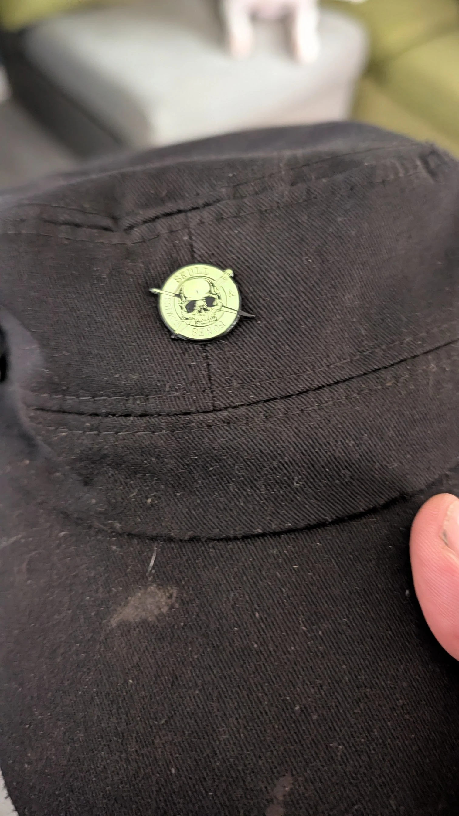 Skull N Bones Glow in the Dark Pin