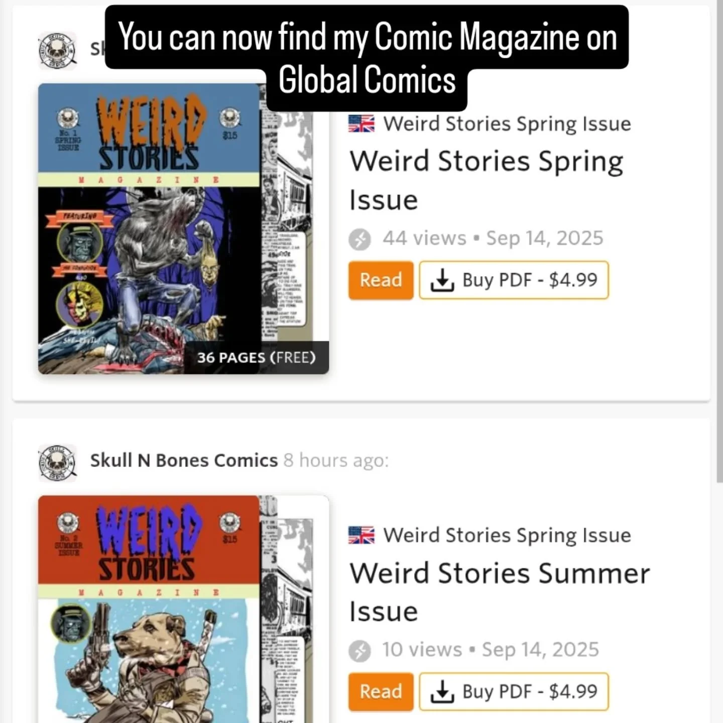 Find the link in my profile. Thank you for supporting Independent artists! #comicsforsale #comics