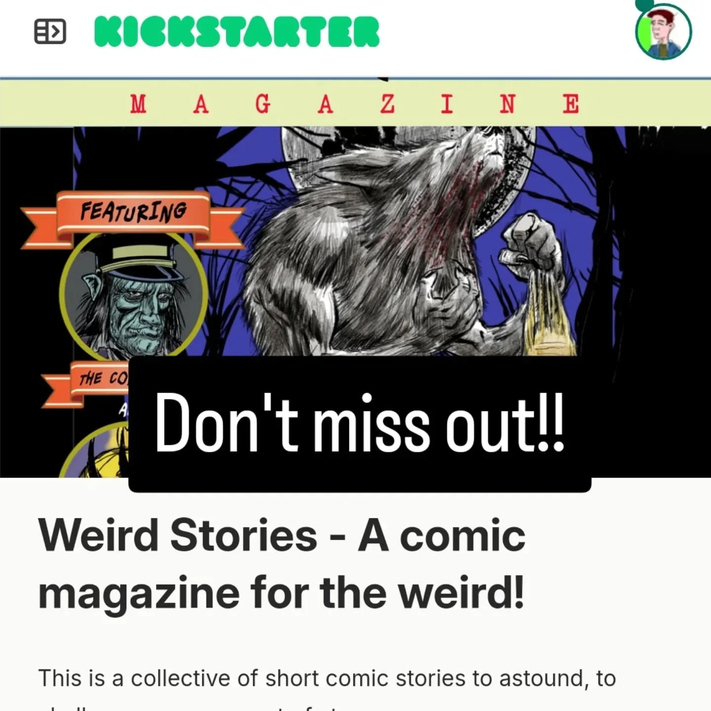 If you love EC Comics or Eerie and all those classic comic magazines, then don't look any further! See it on Kickstarter! 

#comics #horror #pulpfiction #eccomics