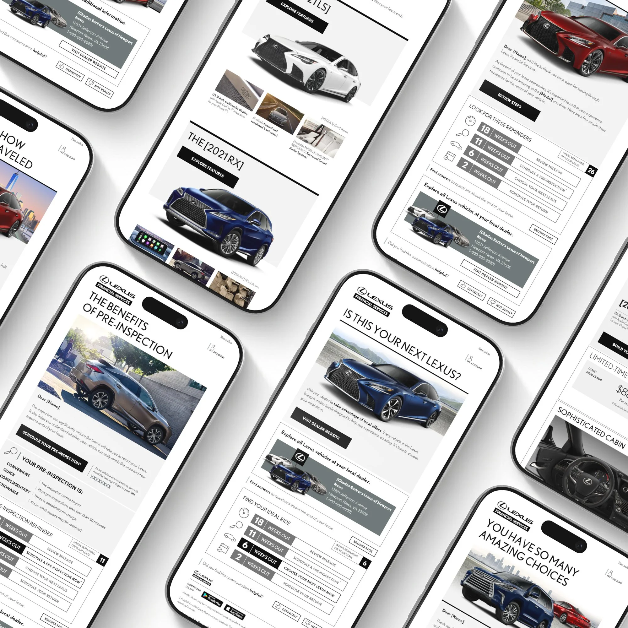 Lexus Lease End Emails