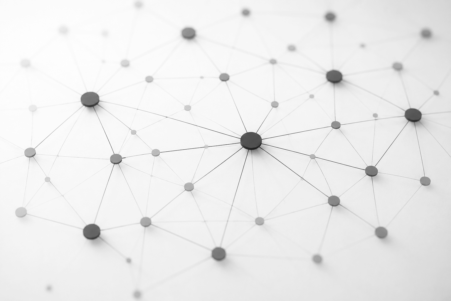 Connected nodes diagram illustrating practical implementation of law firm systems and workflows.