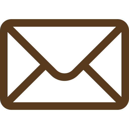 Icon of a brown envelope or mail with flap open