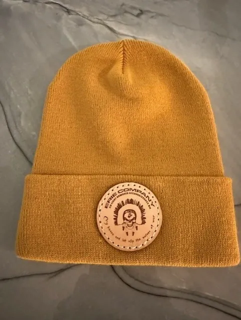 Erie Company Leather Patch Beanie