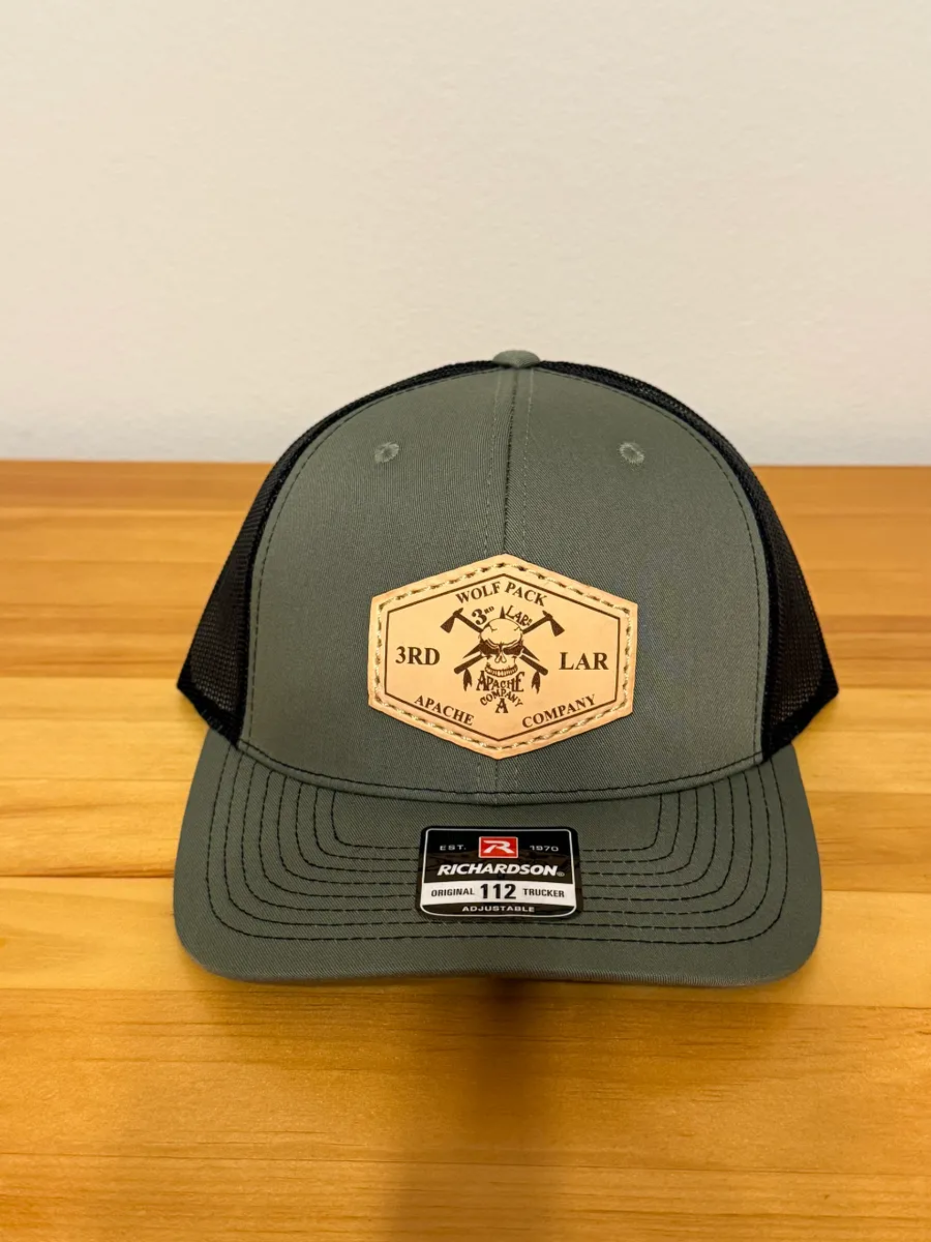 Apache Company Leather Patch Hat - Legacy green.png