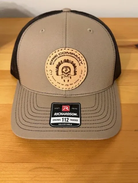 Erie Company Leather Patch Hat khaki.png