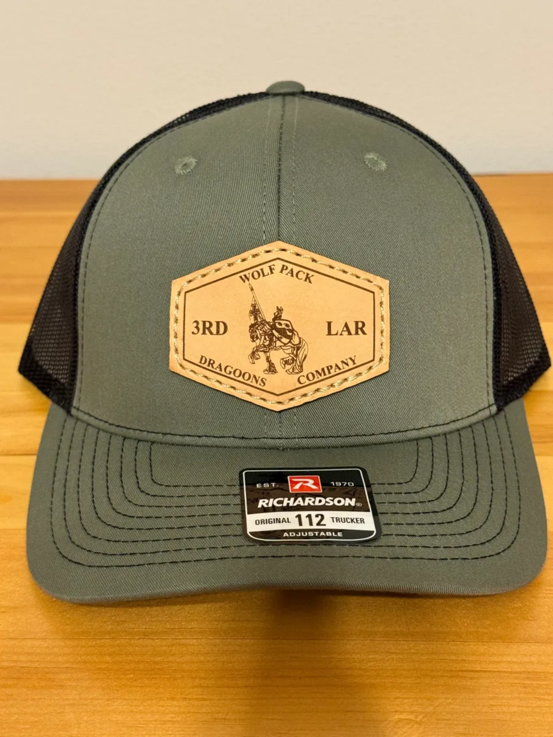 Dragoons Company Leather Patch Hat green.png