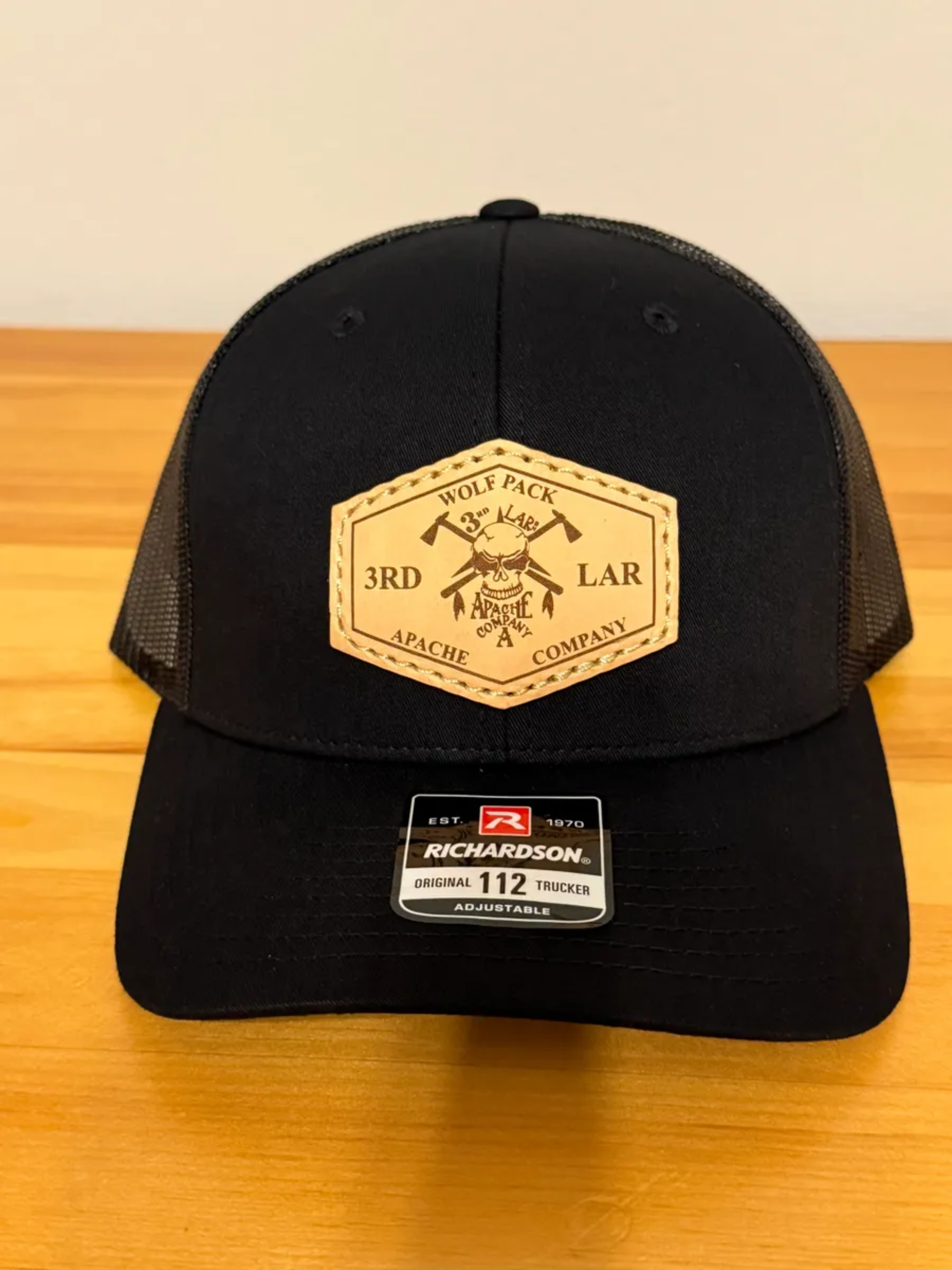 Apache Company Leather Patch Hat - Legacy black.png