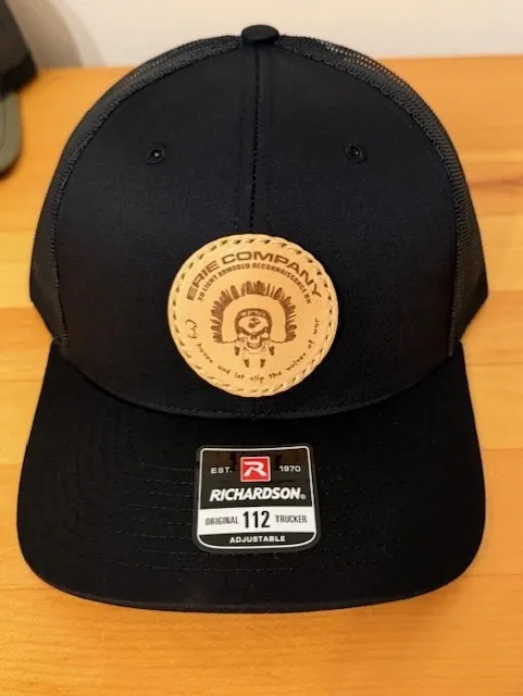 Erie Company Leather Patch Hat black.png