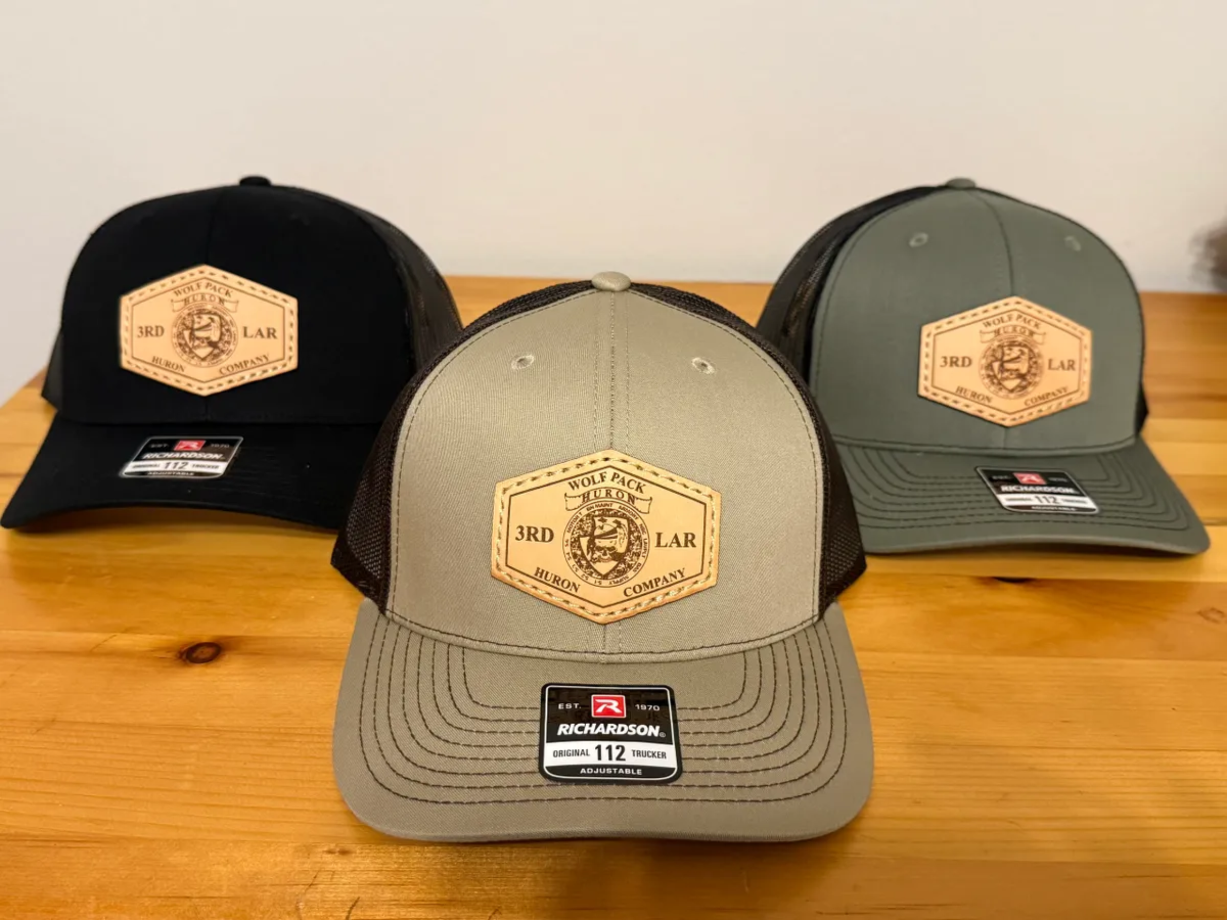 Huron Company Leather Patch Hat