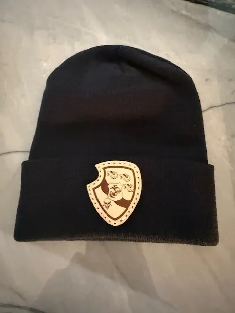 LAR Leather Patch Beanie
