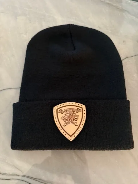 LAI Leather Patch Beanie