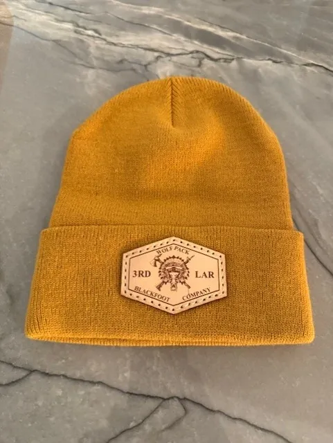 Blackfoot Company Leather Patch Beanie