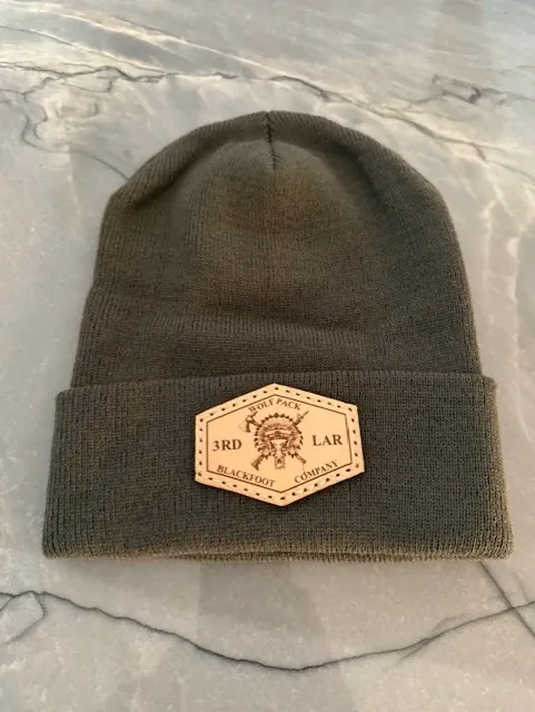 Blackfoot Company Leather Patch Beanie green.png