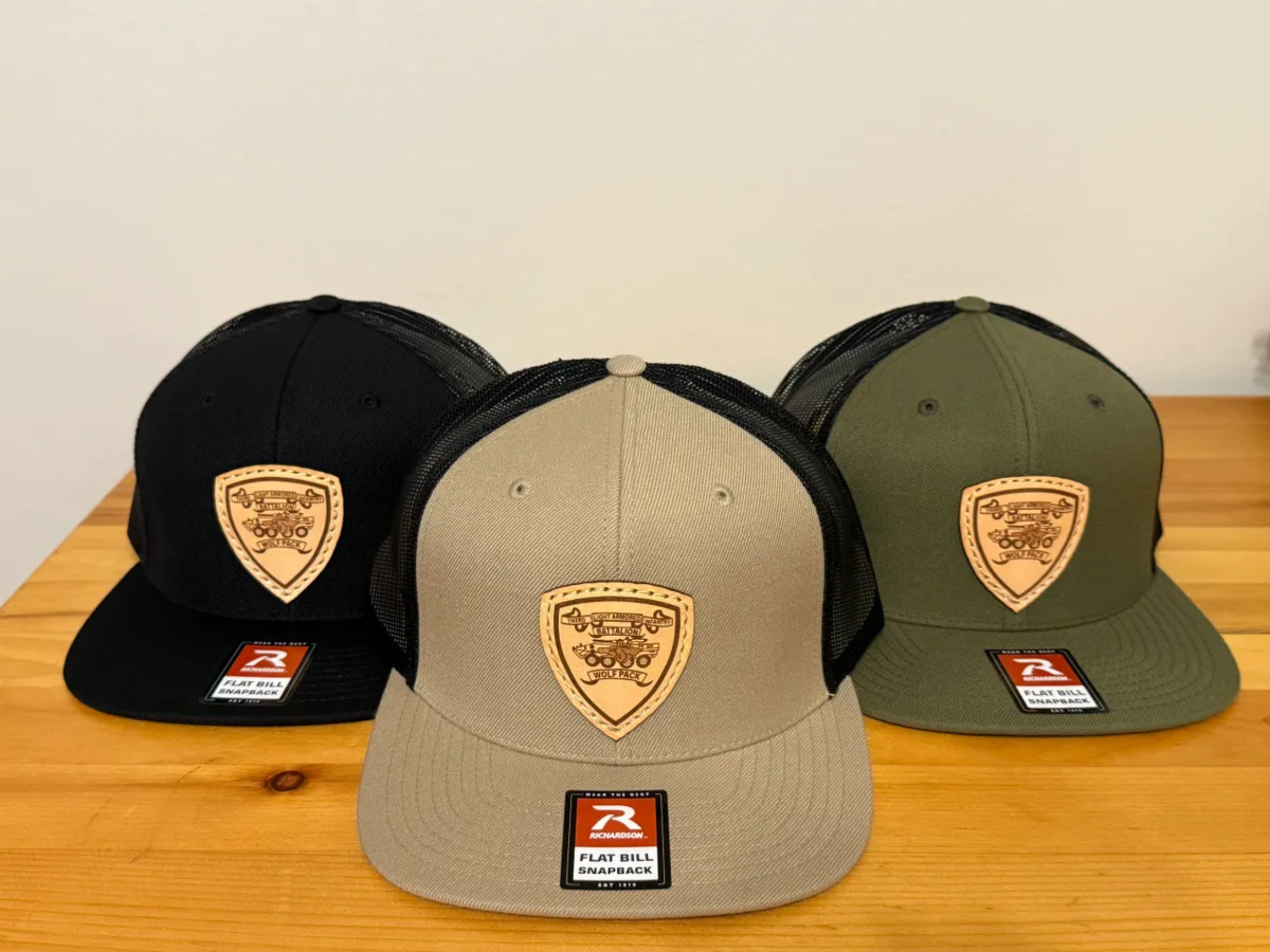 LAI Battalion Leather Patch Hat - Flat bill