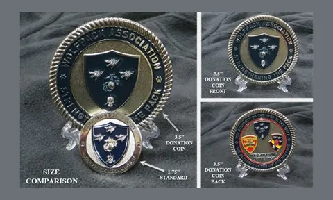 3.5" Wolfpack Association Coin