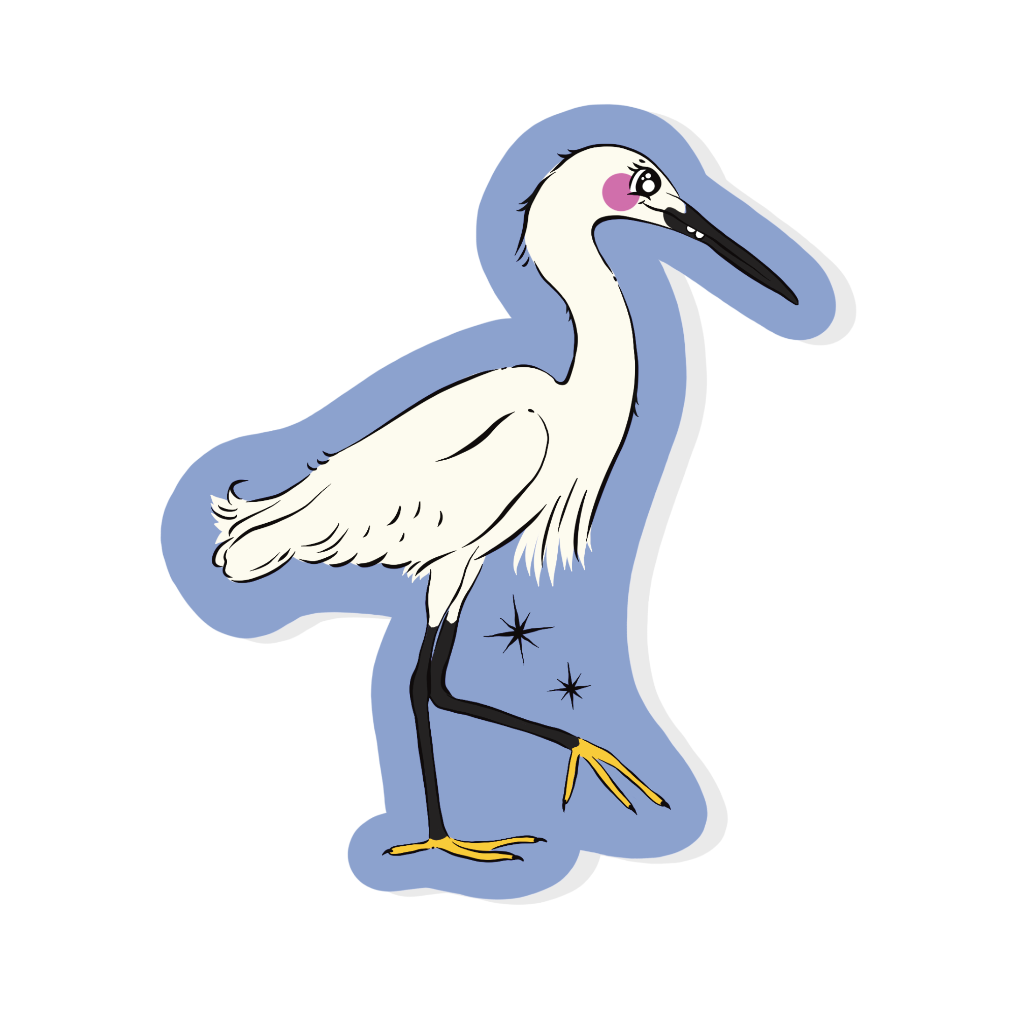 Egret Sticker