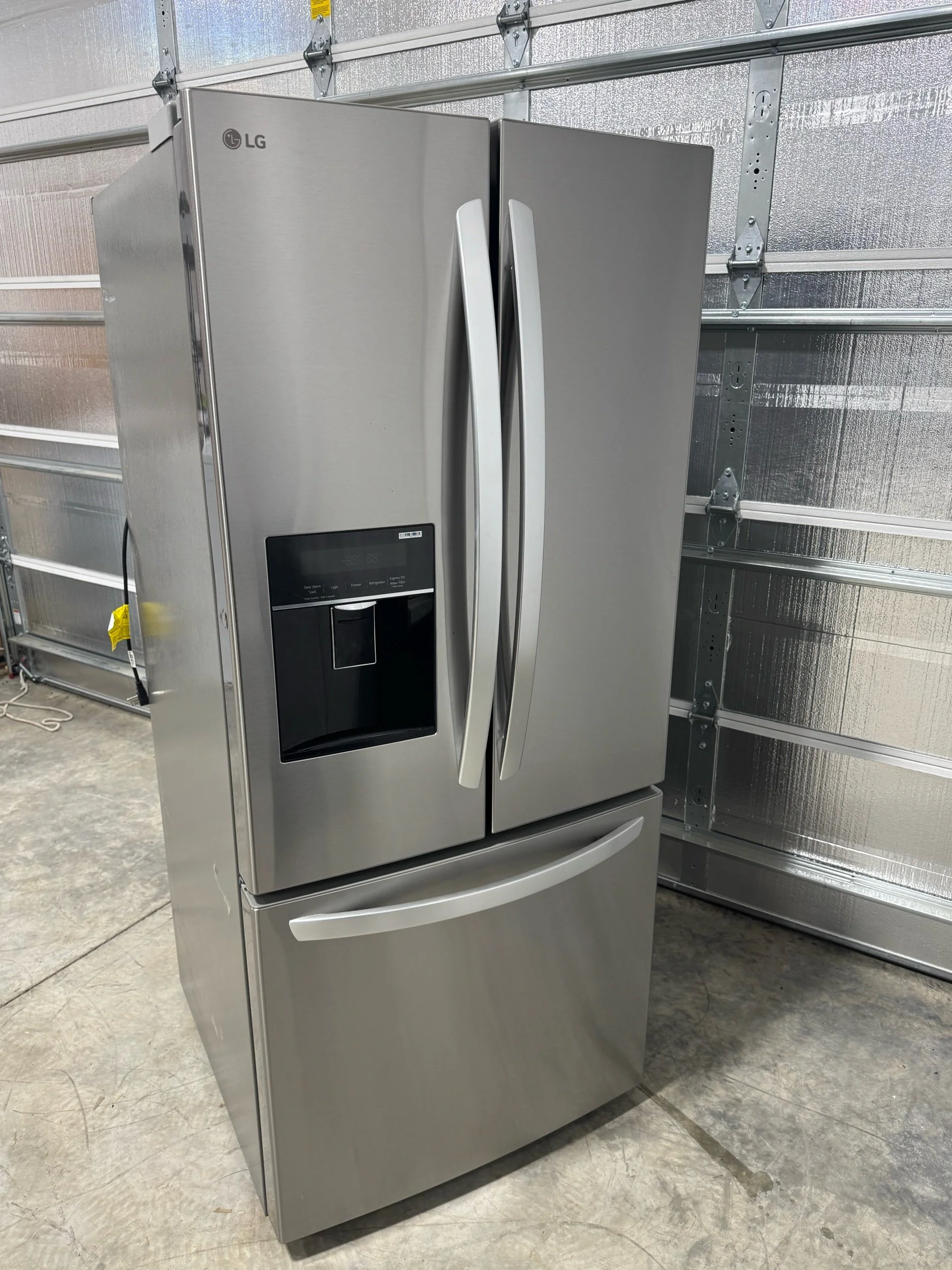 LG 22 Cu. Ft. 3-Door French Door Refrigerator — Stainless Steel