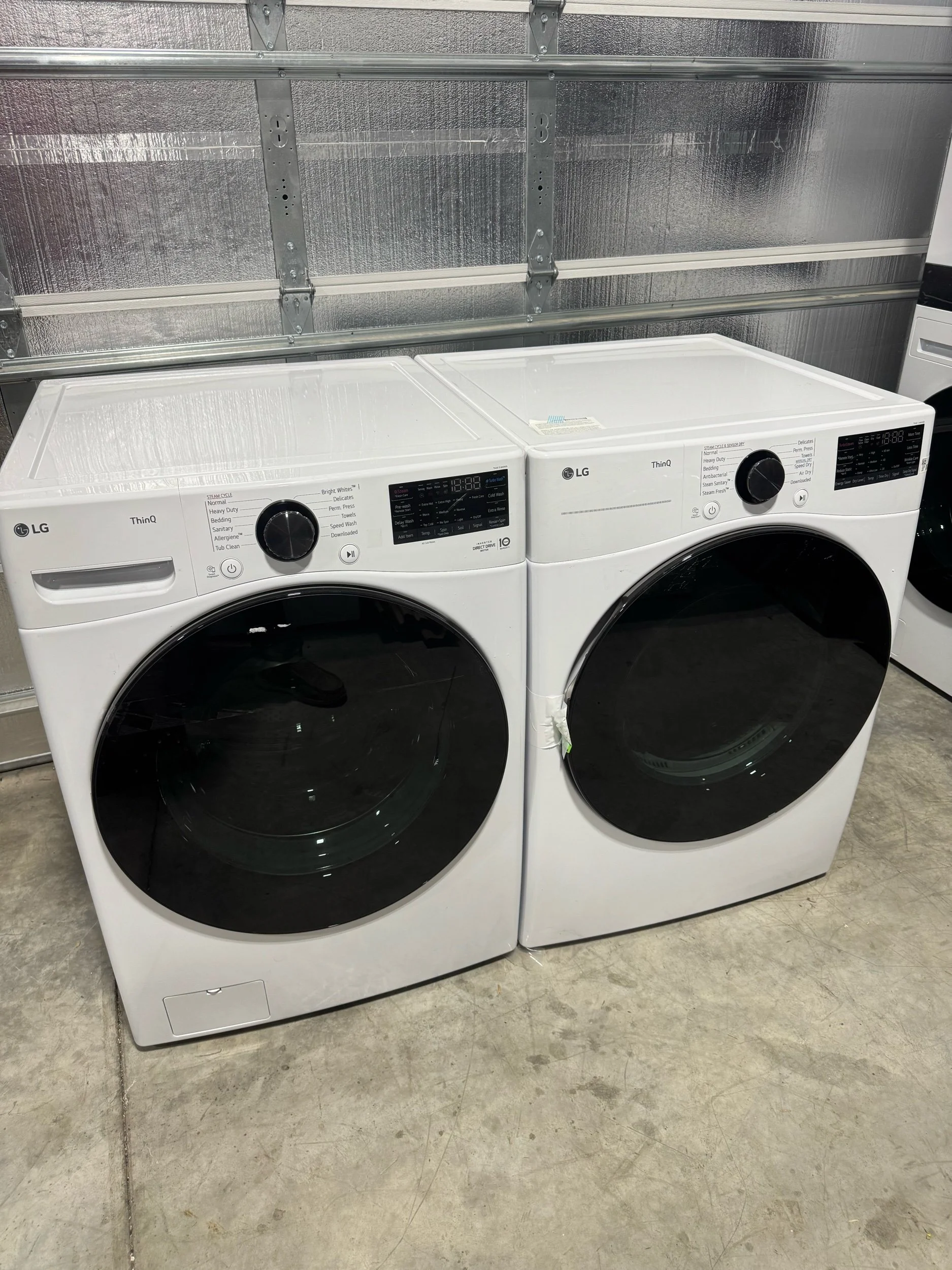 LG Ultra Large Capacity Smart Front Load Washer & Electric Dryer Set (White)