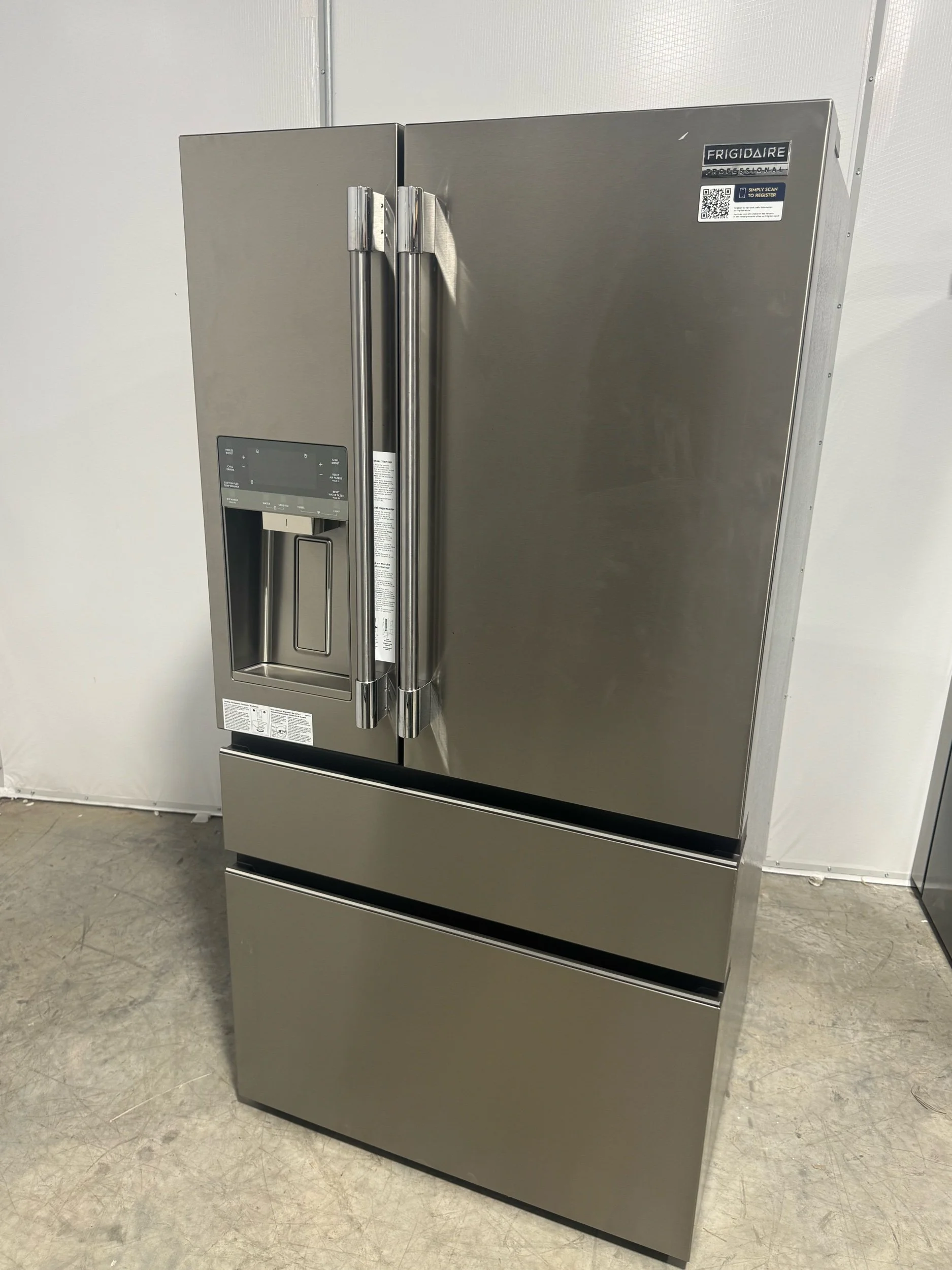 Frigidaire Professional 21.5 cu. ft. Counter-Depth 4-Door French Door Smart Refrigerator