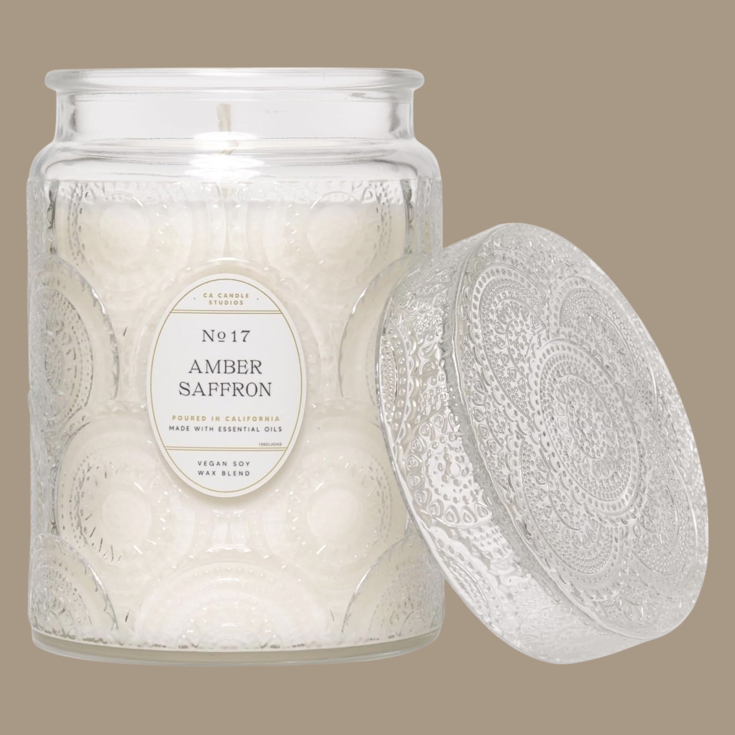 Amber Saffron Candle