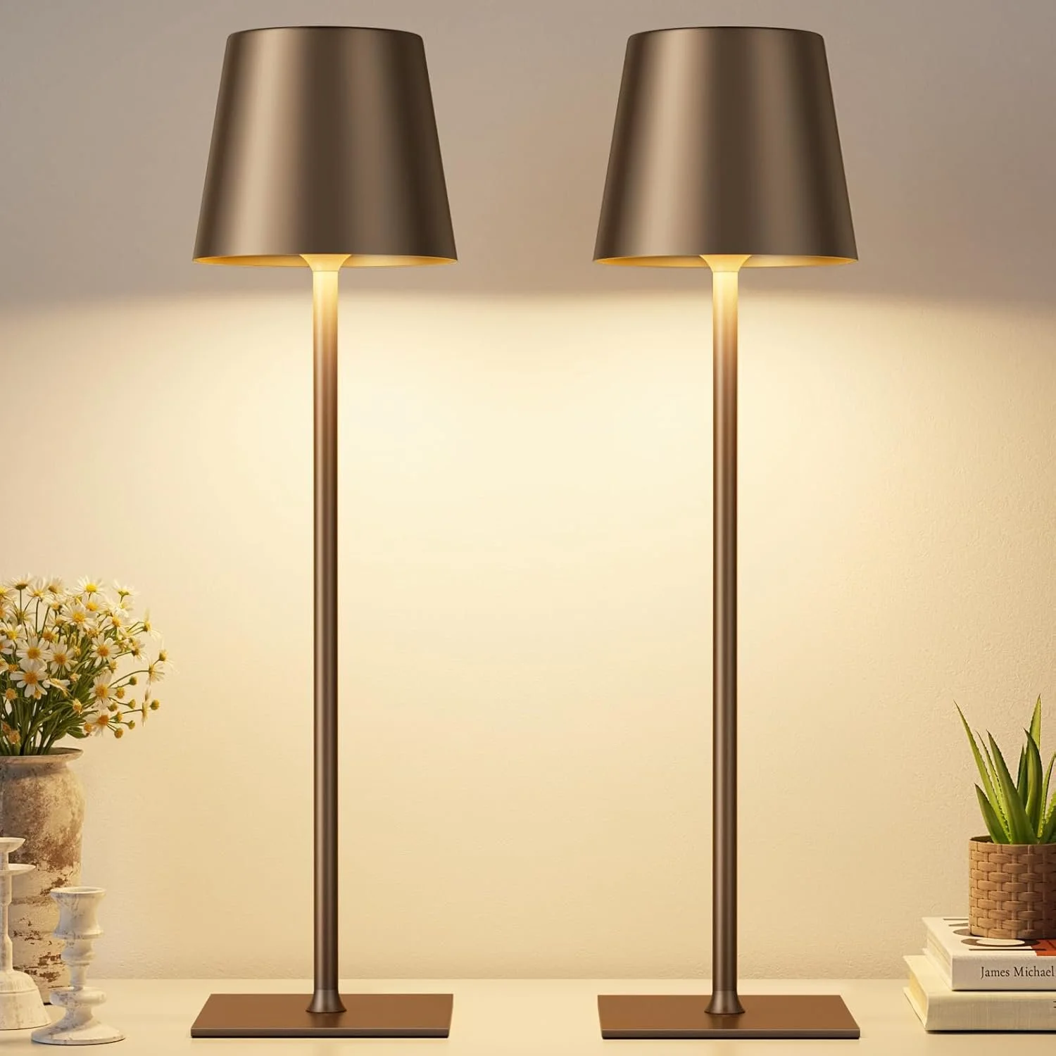 Cordless Rechargeable Lamp Set ~$35