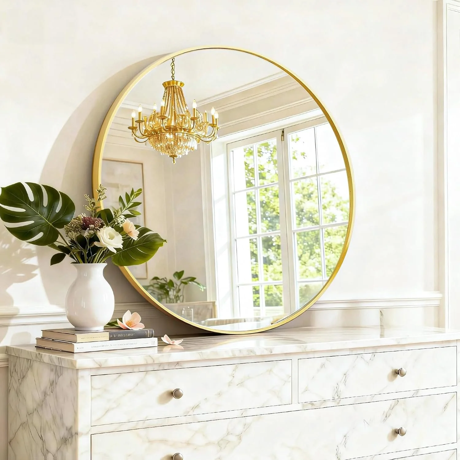 Round Wall Mirror 30" ~$49