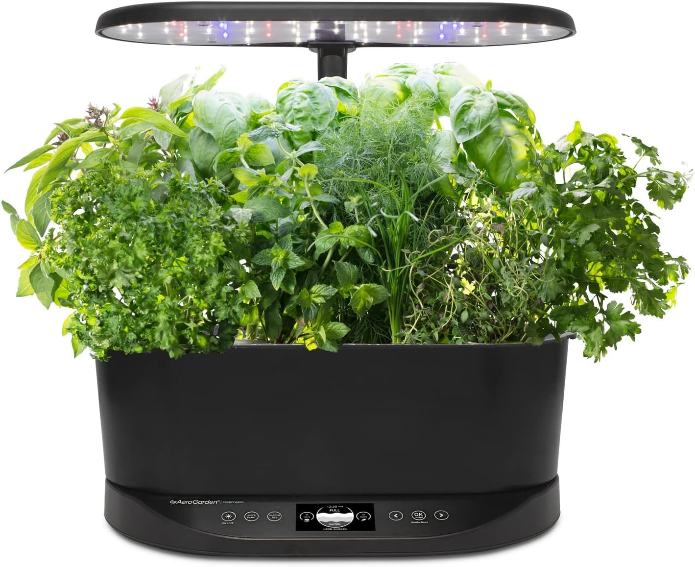 AeroGarden indoor herb garden countertop with LED grow light