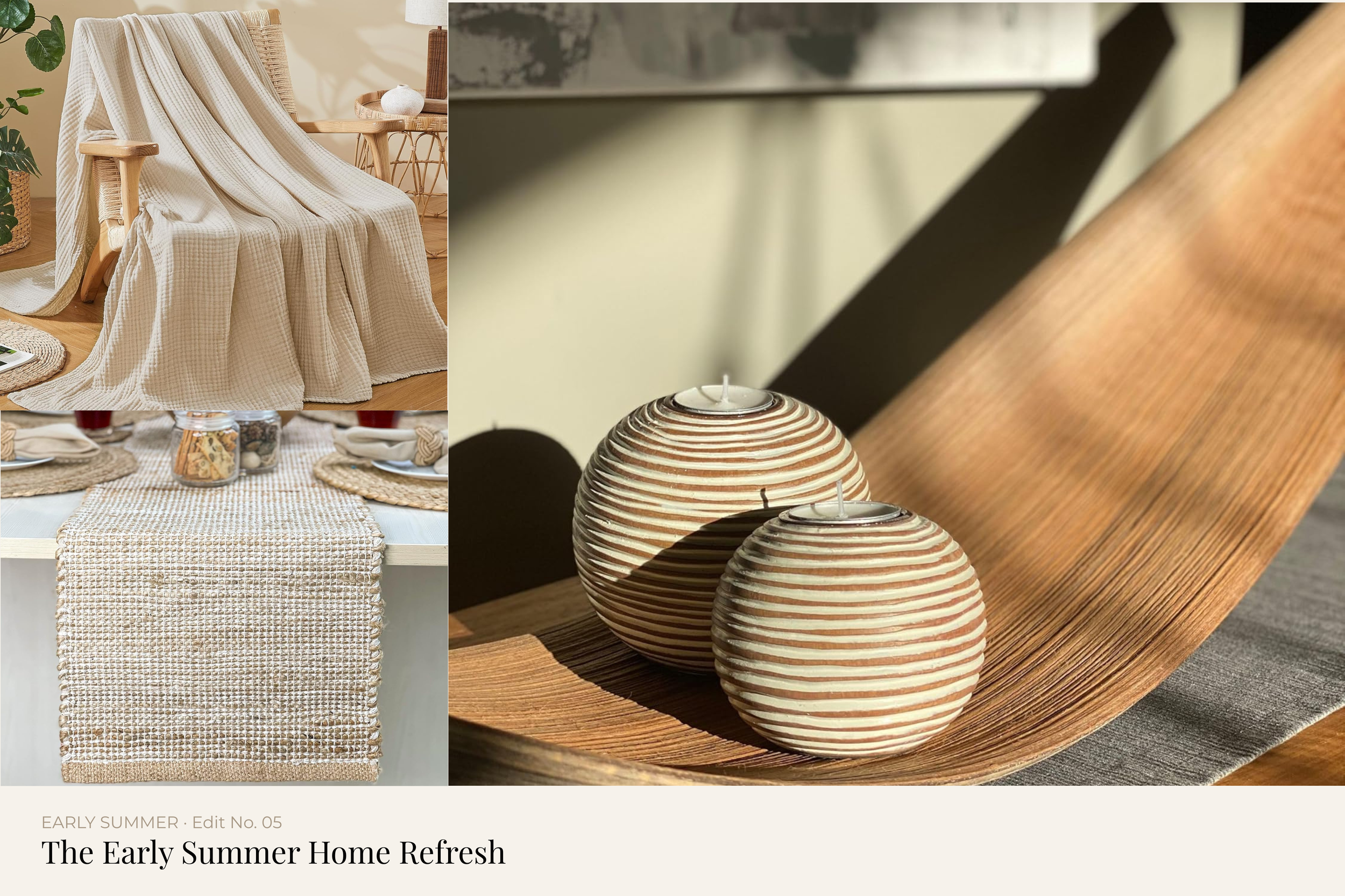 The Early Summer Home Refresh — curated Amazon home finds to lighten up your space for summer, by The Alcove Edit