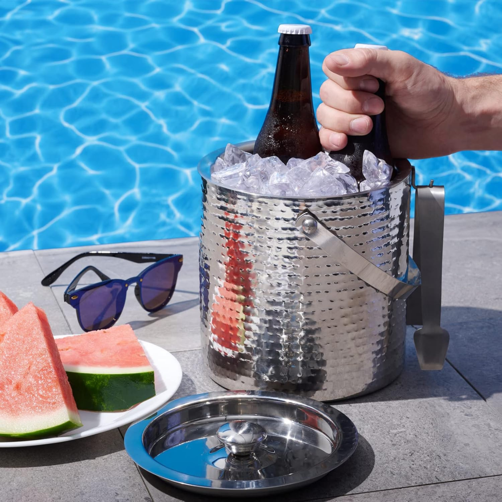 Colleta Home Hammered Ice Bucket ~$34