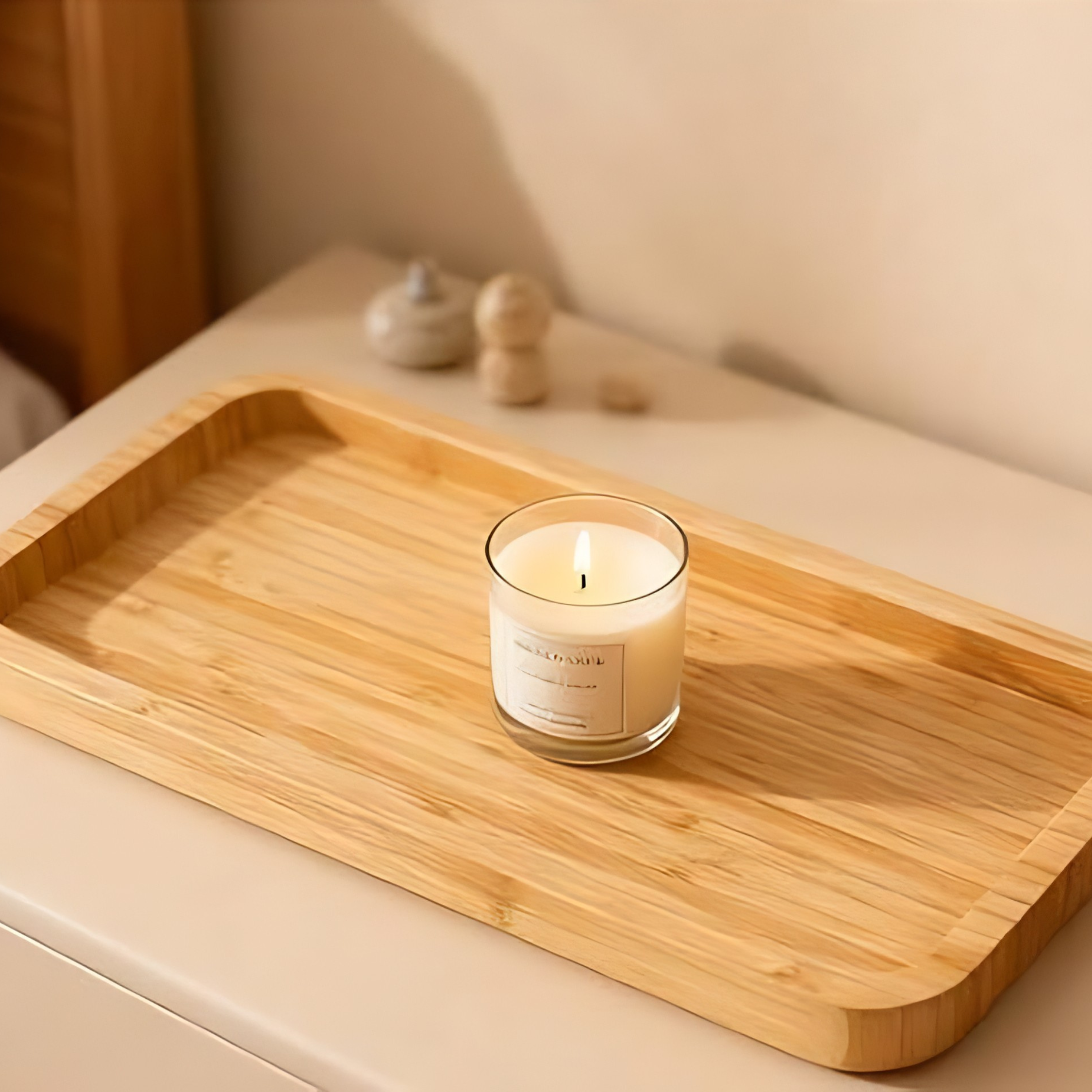 the bamboo vanity tray · ~$7
