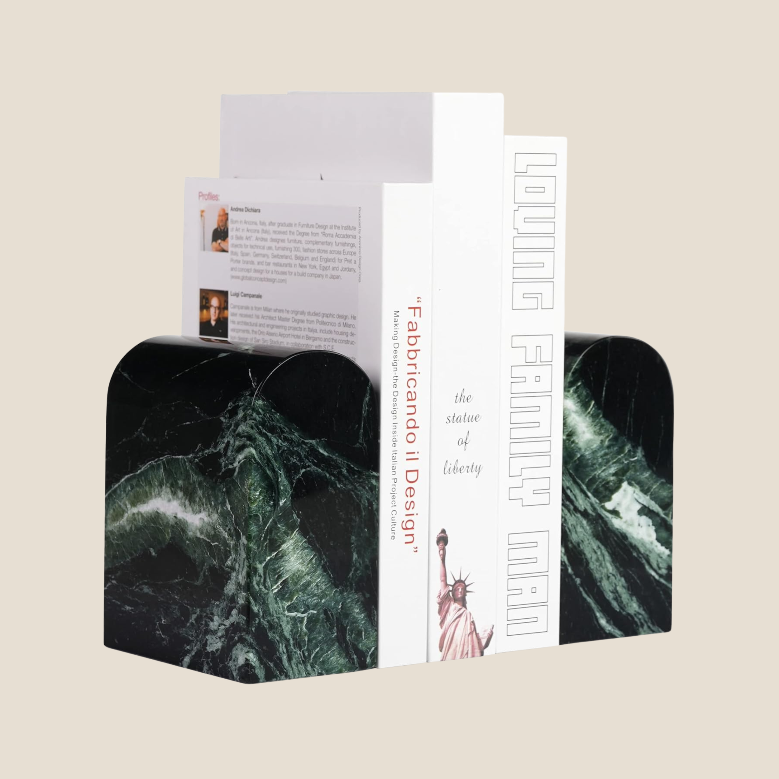 Italian Marble Bookends