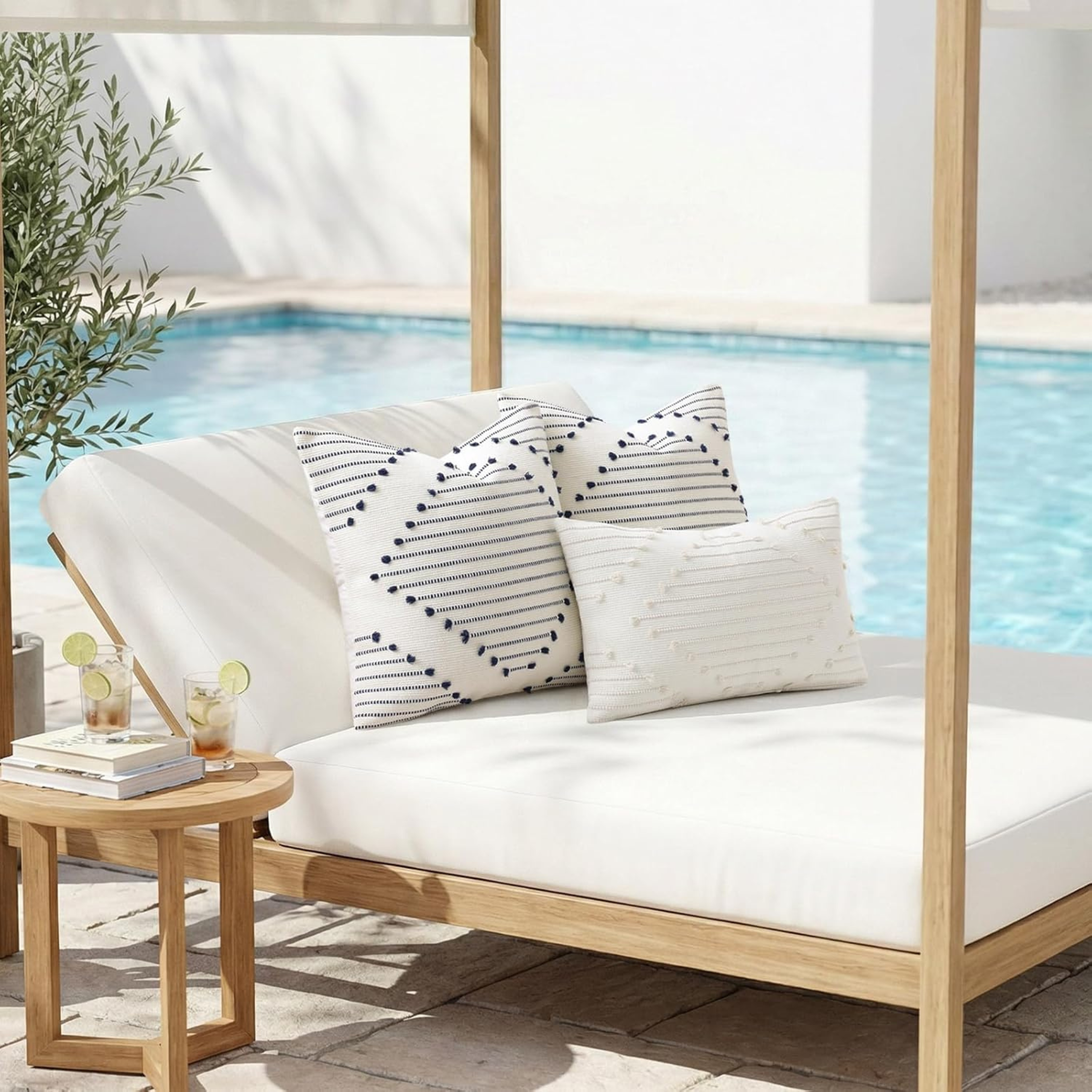 Mecatny Boho Outdoor Pillow Covers ~$37