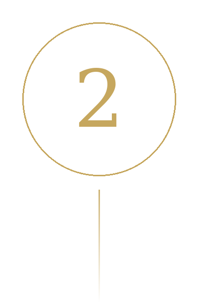 Number 2 with a gold circle border on a black background.