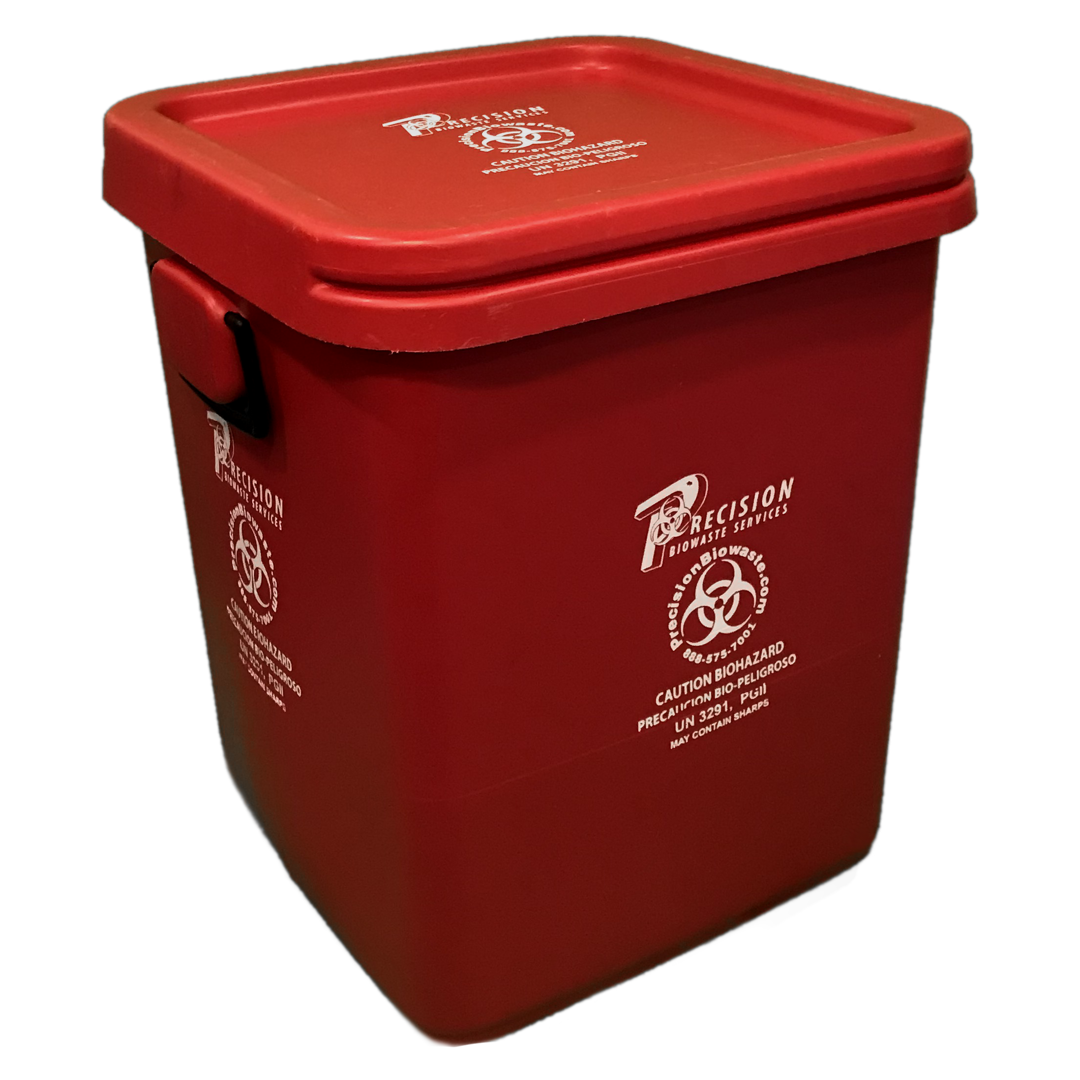 28 Gallon Biohazardous Red Bag Medical Waste Container