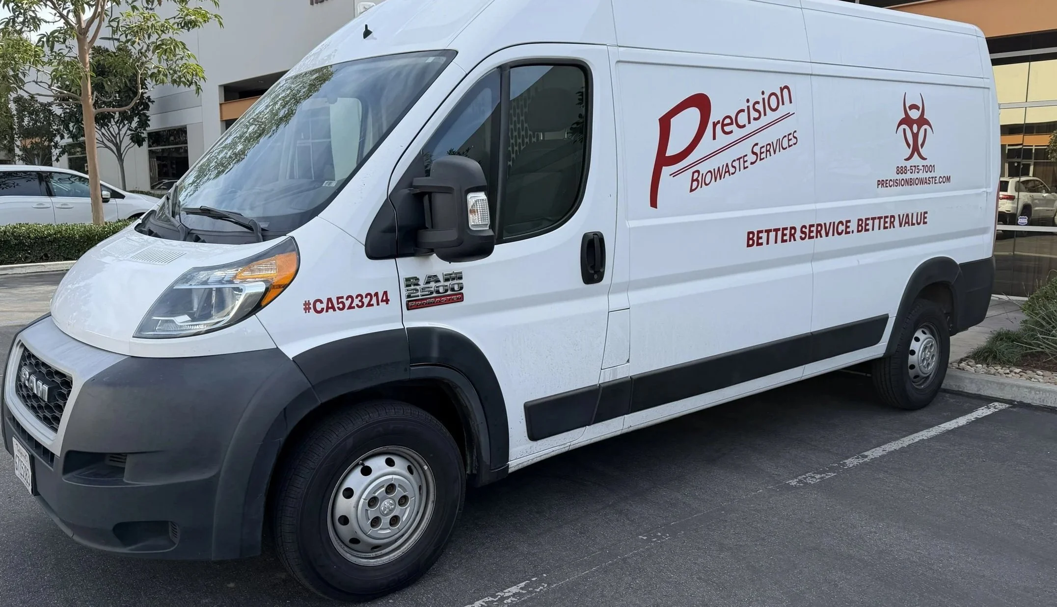 Precision Biowaste Medical Waste Transportation Van