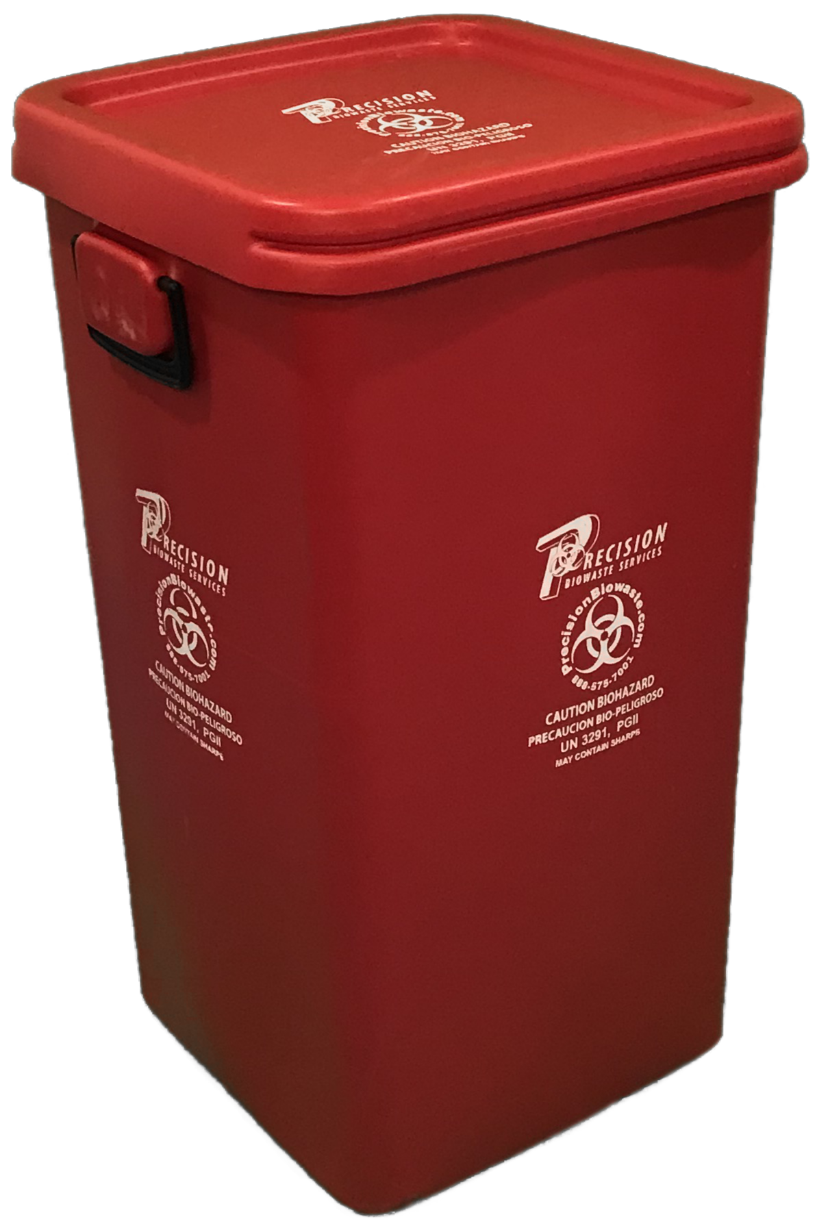 38 Gallon Biohazardous Red Bag Medical Waste Container