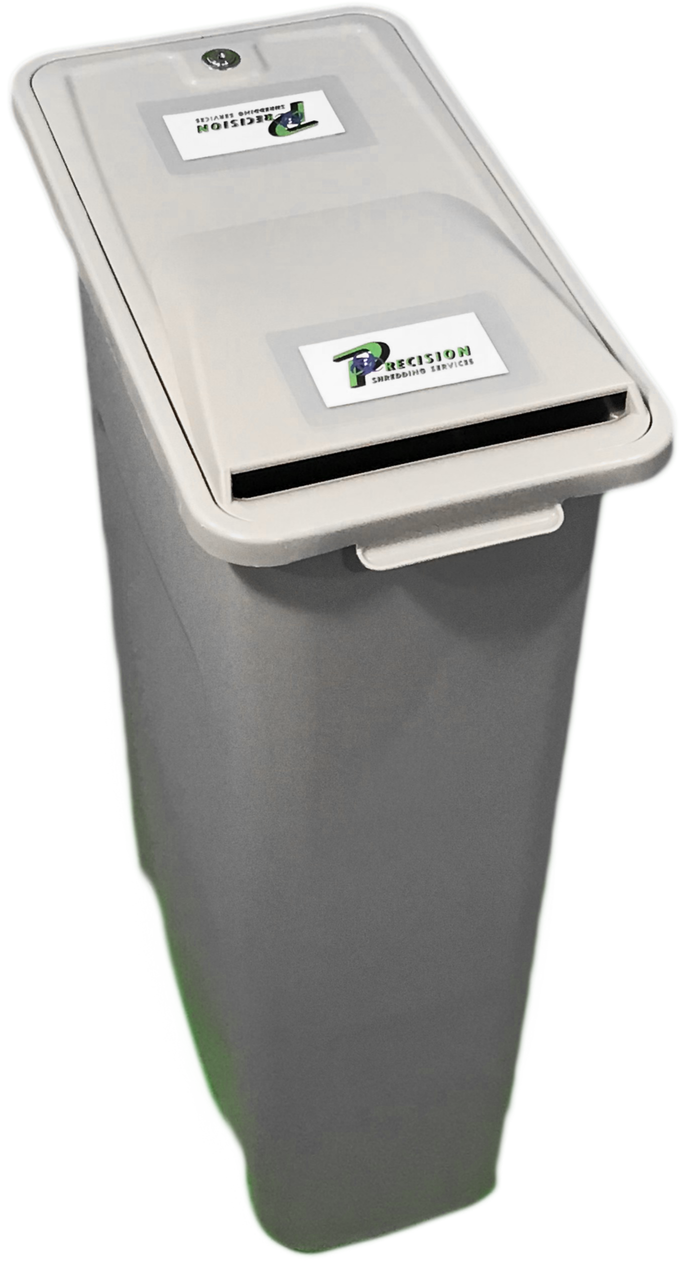 23 Gallon Shredinator container, Paper Shredding Collection Receptacle