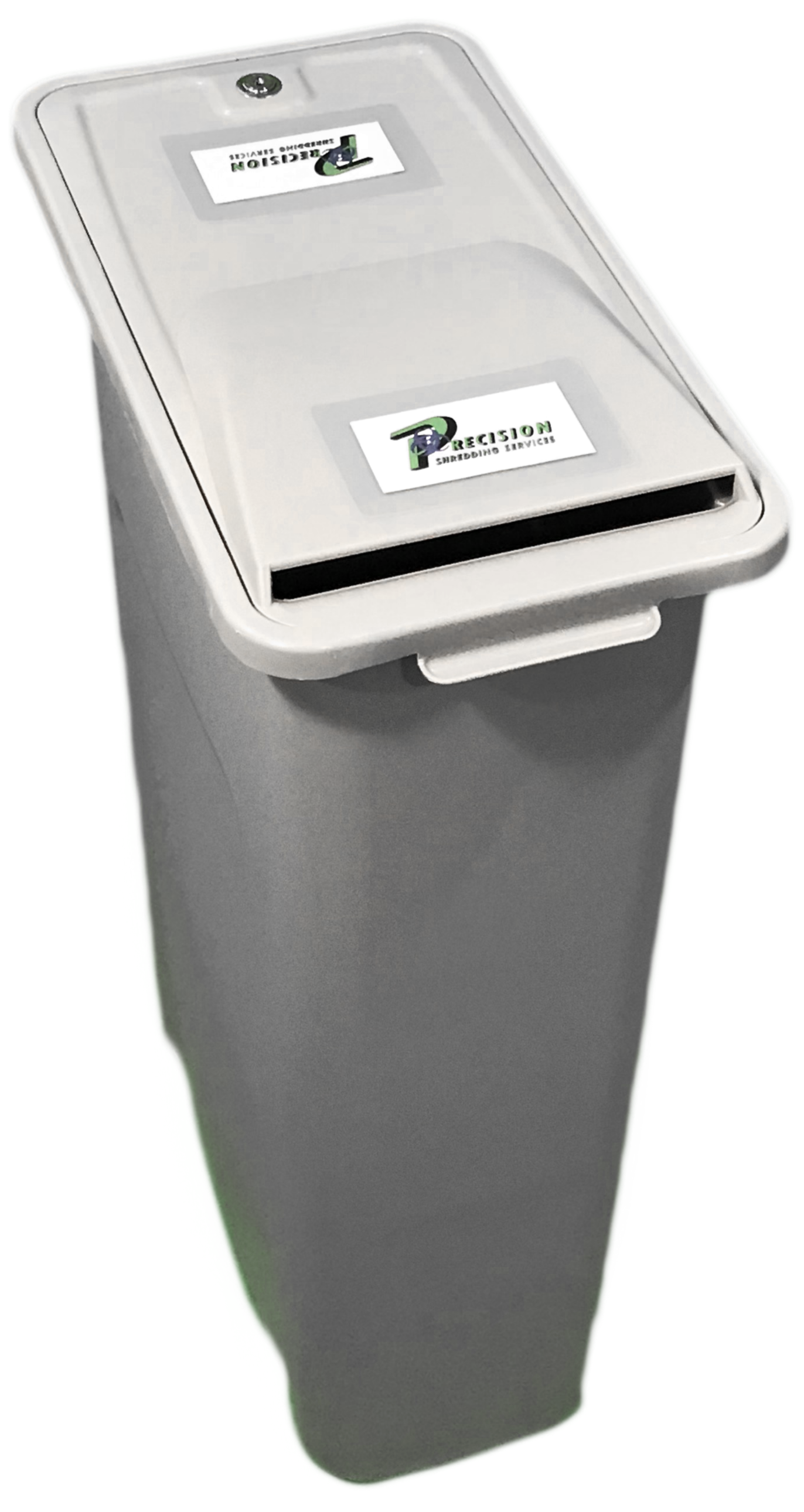 23 Gallon Shredinator container, Paper Shredding Collection Receptacle