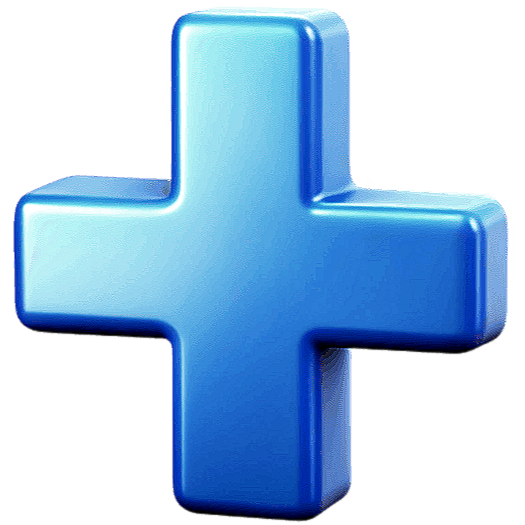 Three Dimensional Plus Sign