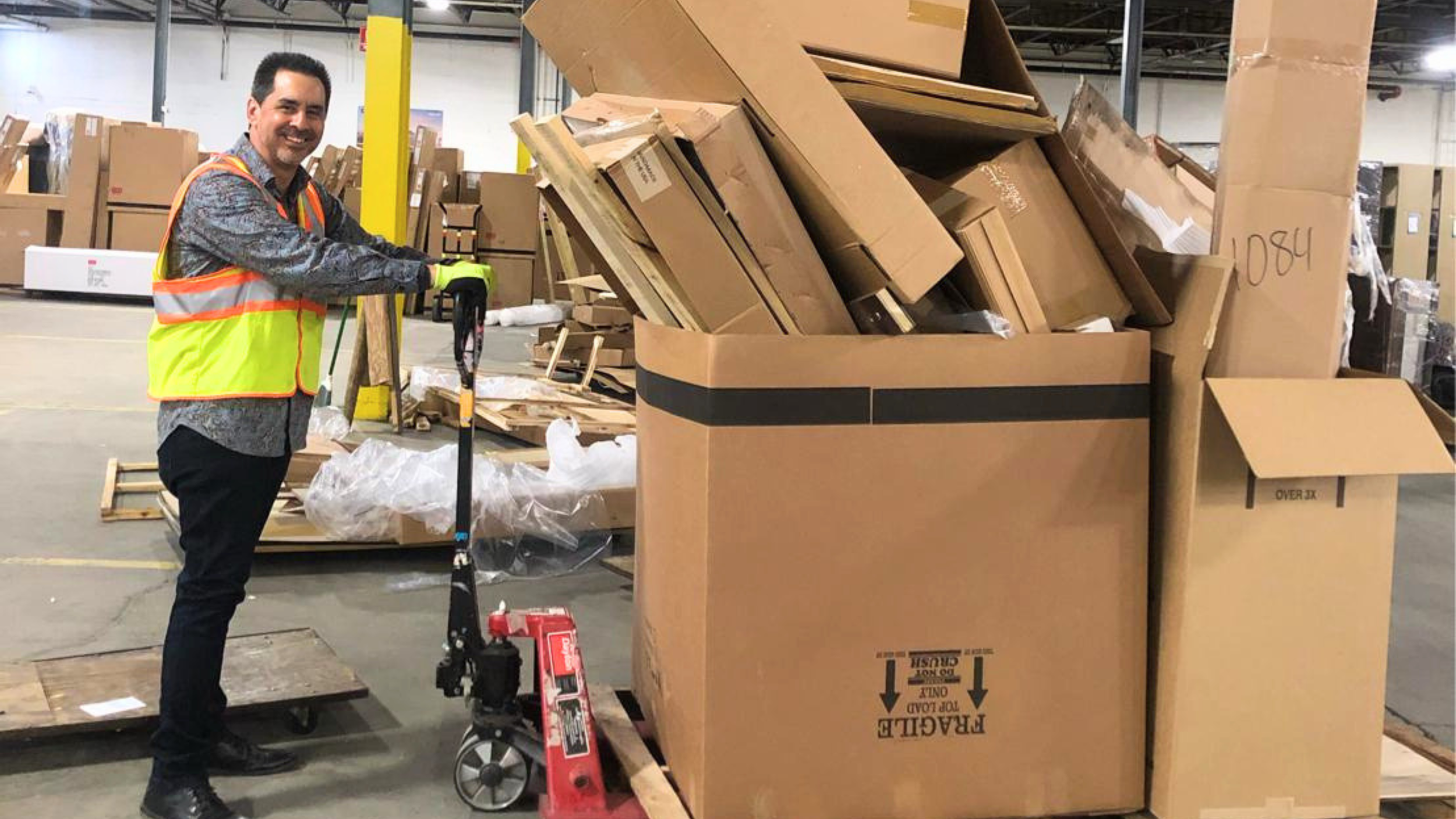 DNA Logistix warehouse staffing team and frontline associates managing workforce operations at a national 3PL facility.