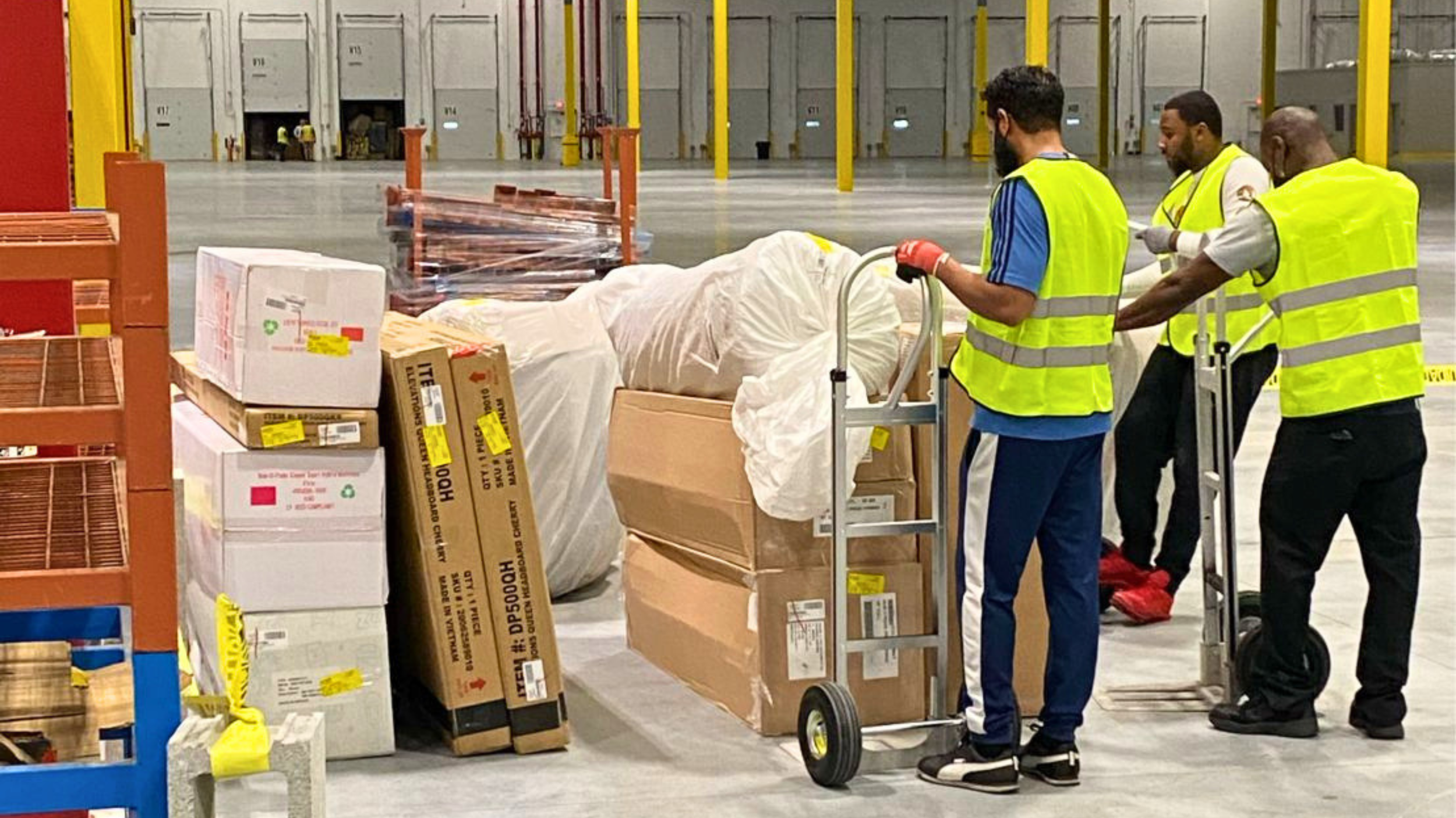 DNA Logistix warehouse operations team handling pick, pack, ship, and inventory control at a national third-party logistics facility.