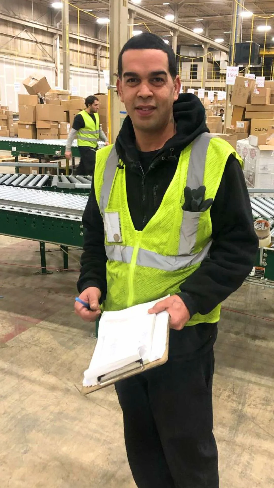 DNA Logistix on-site warehouse associate overseeing 3PL operations and daily inventory accuracy rounds.