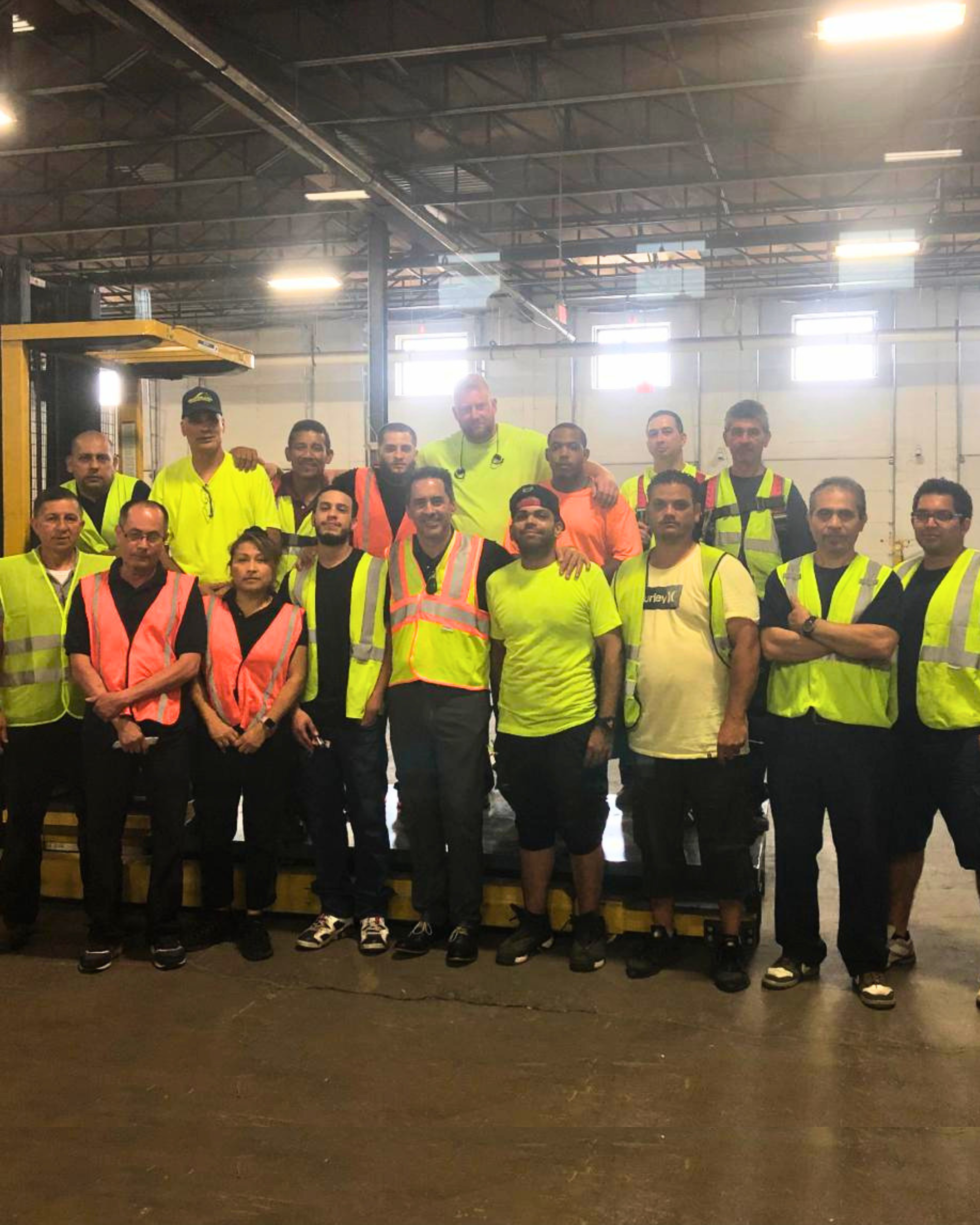 Original DNA Logistix warehouse team at the Linden, New Jersey 3PL location