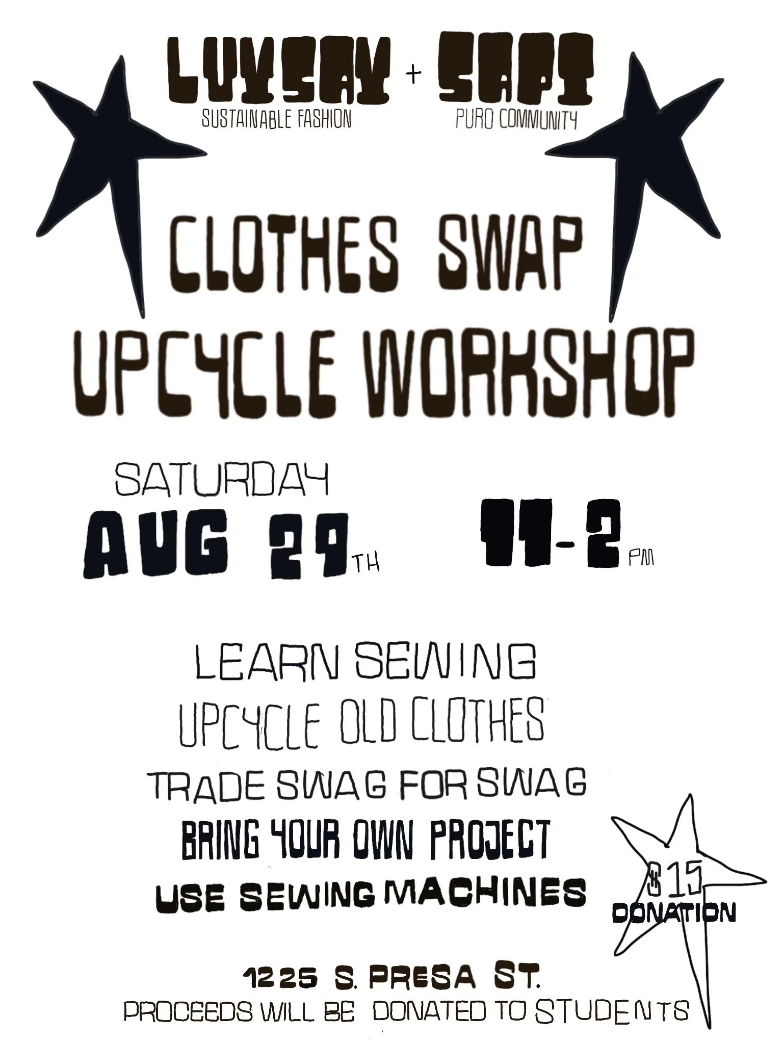 Upcycle workshop and clothing swap 
