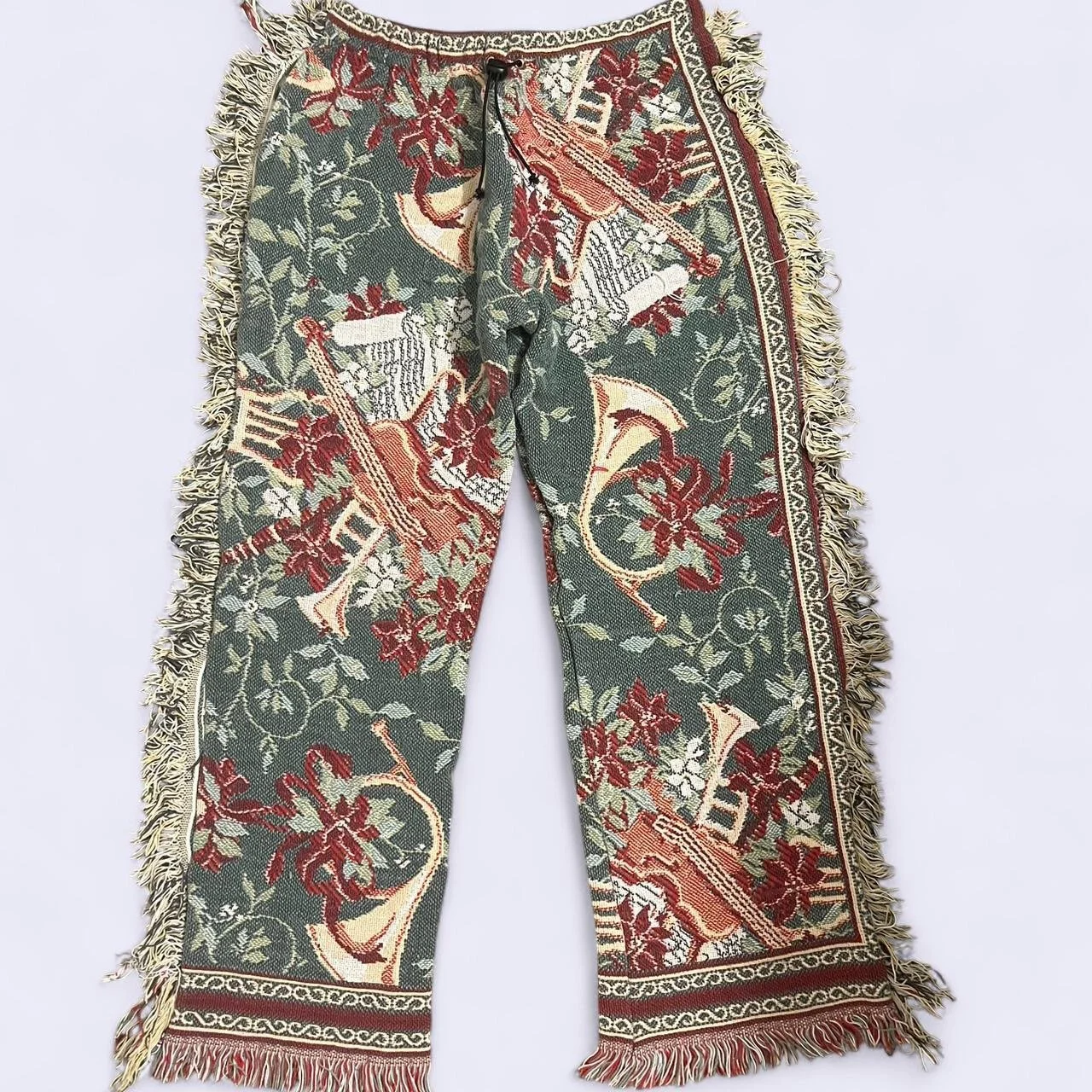 Brass intrsment tapesrty pants