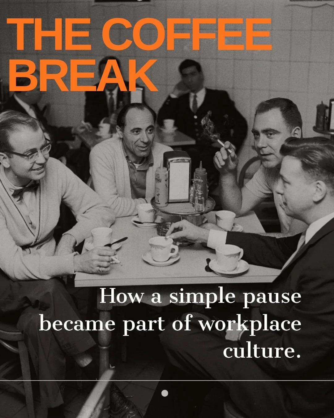 The coffee break has an interesting history. ☕

I came across a 1956 article in TIME Magazine about a problem many offices were facing: employees leaving their desks for coffee, creating congestion and disrupting the flow of the workday.

The solutio