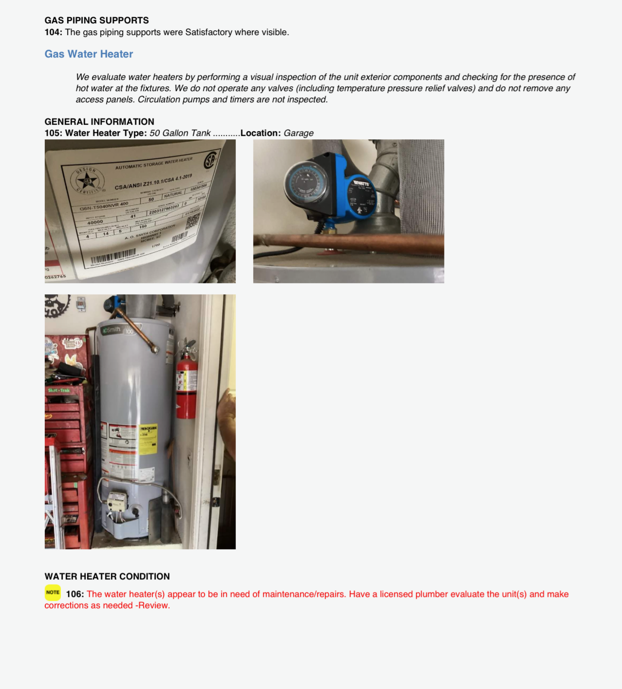 Pre-Listing Plumbing Inspection